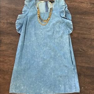 Red dress boutique jean dress